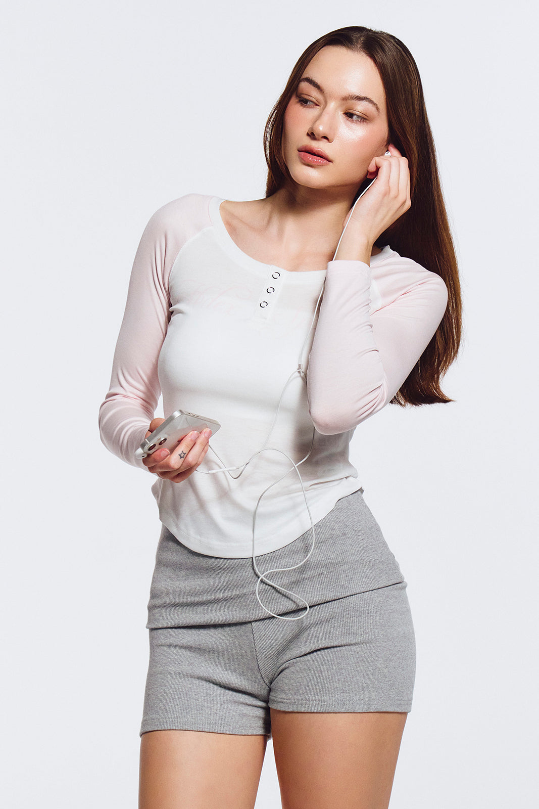 Women`s Sheer Slim Fit Long Sleeve