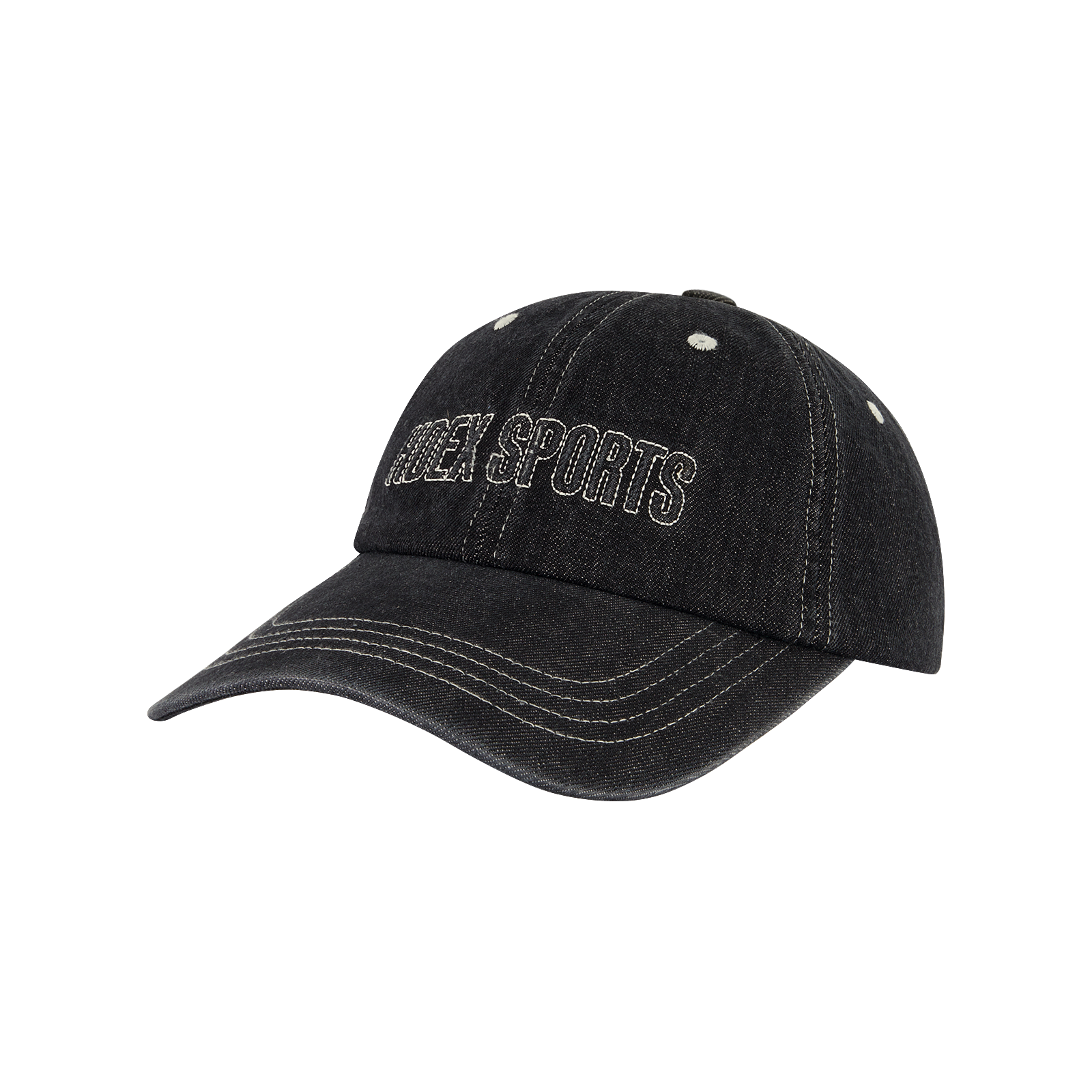 Washed Stitch Denim Ball Cap