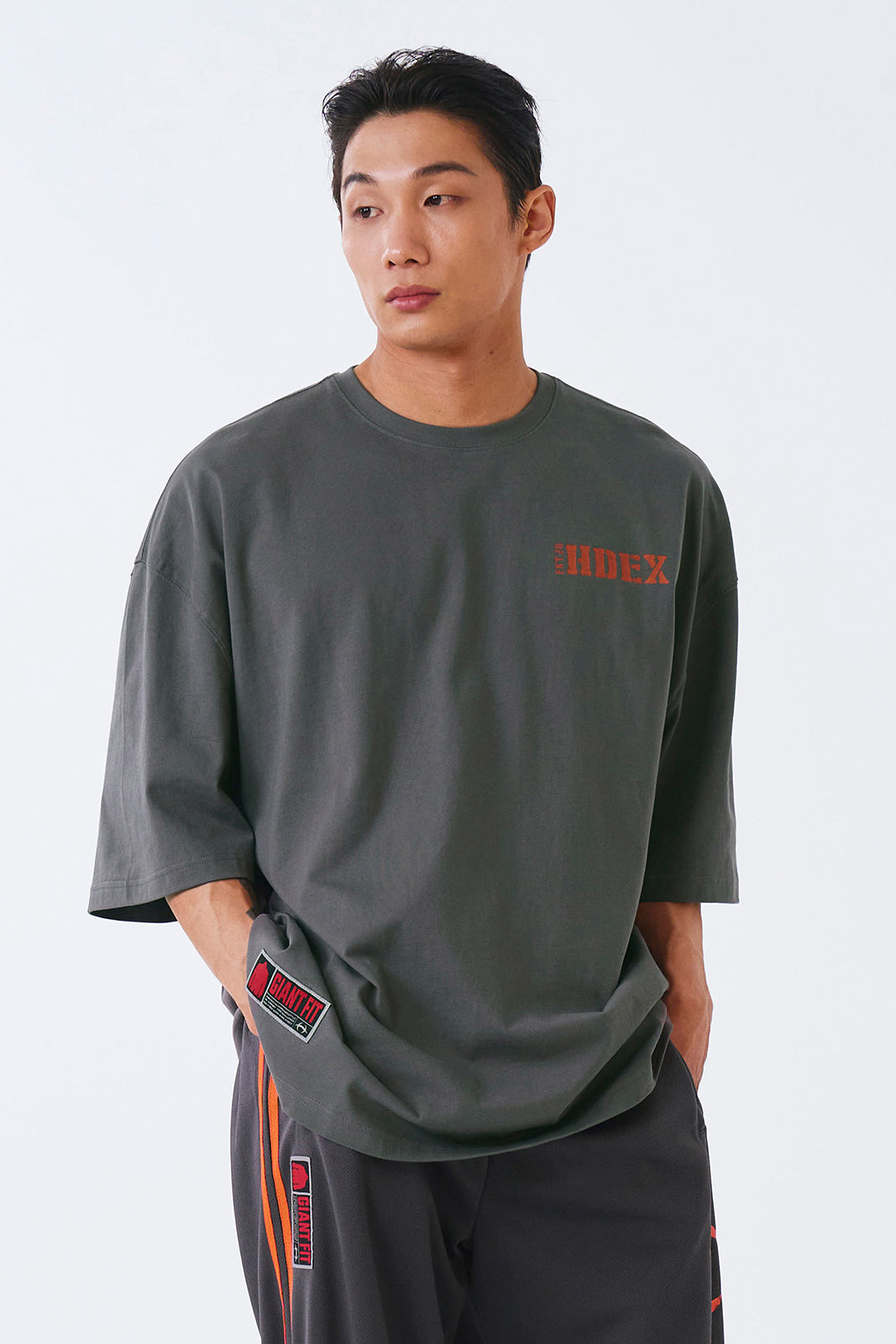 【HDEX】 CORE SMALL LOGO GIANT FIT SHORT SLEEVE /追跡付 HDEX | エイチデックス