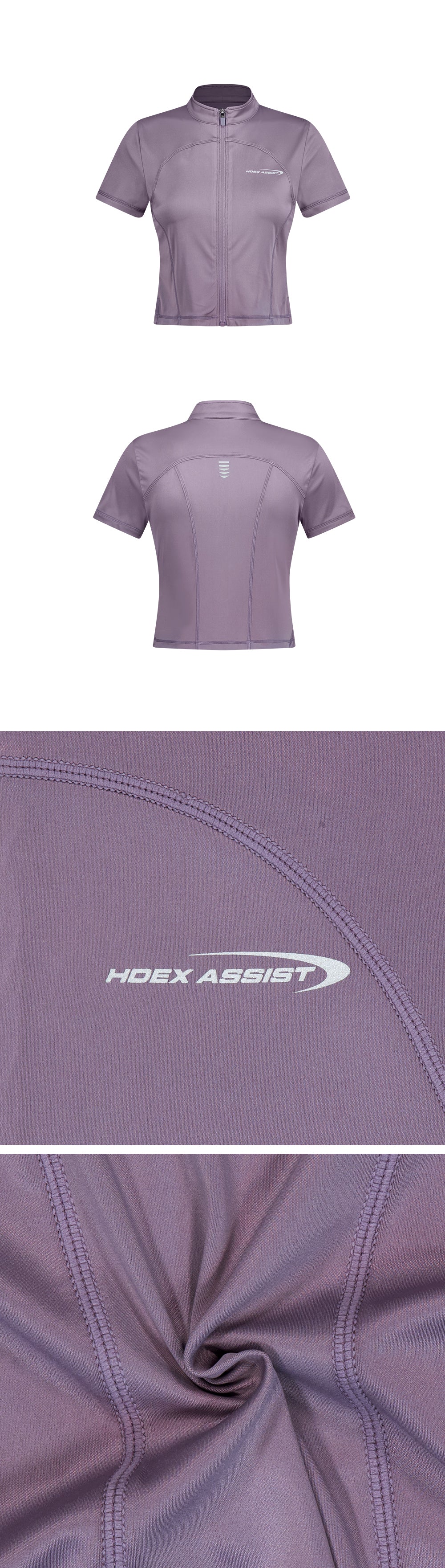 Women`s Assist Short Sleeve Zip-Up