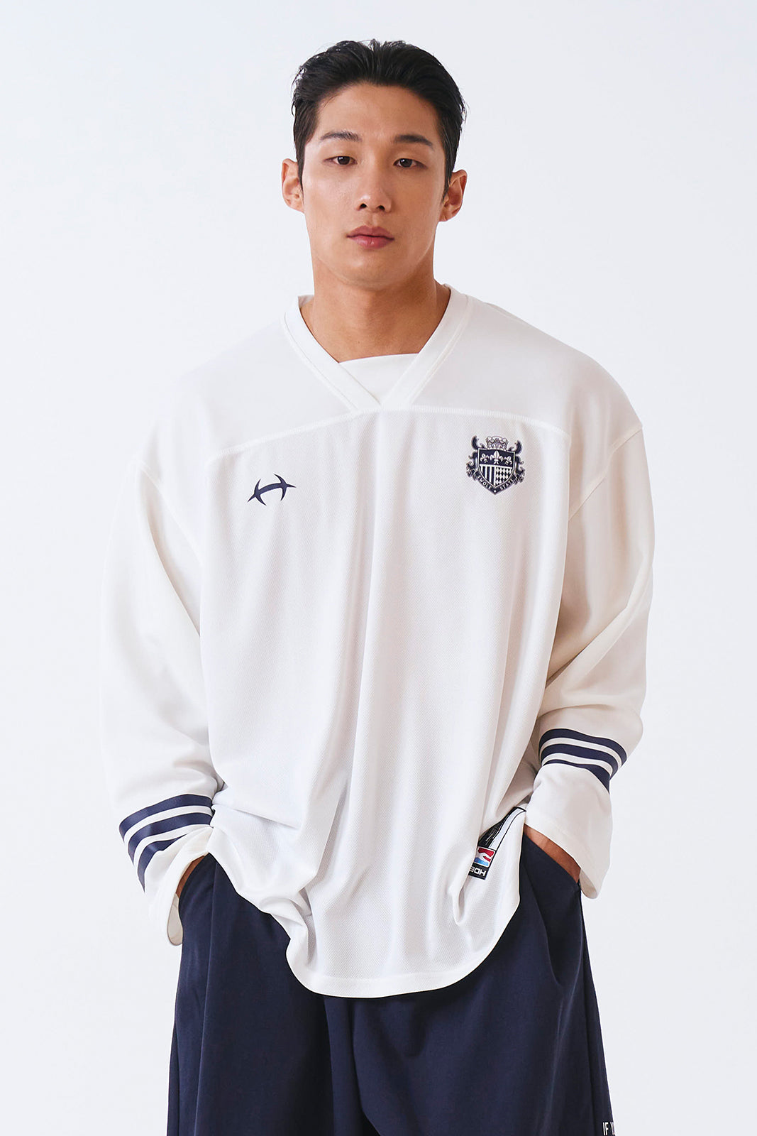 Mixed Mesh Rugby Long Sleeve