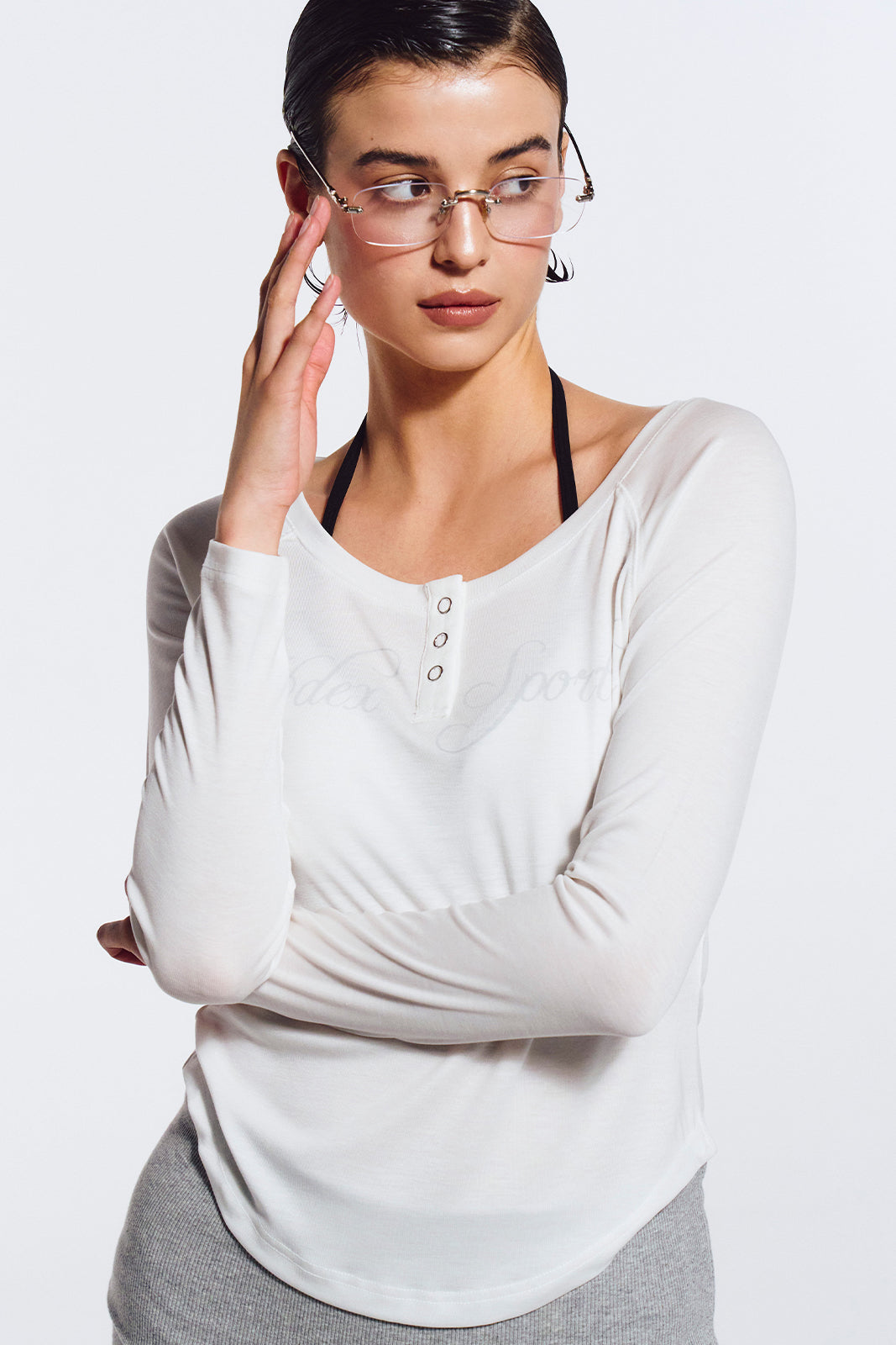 Women`s Sheer Slim Fit Long Sleeve