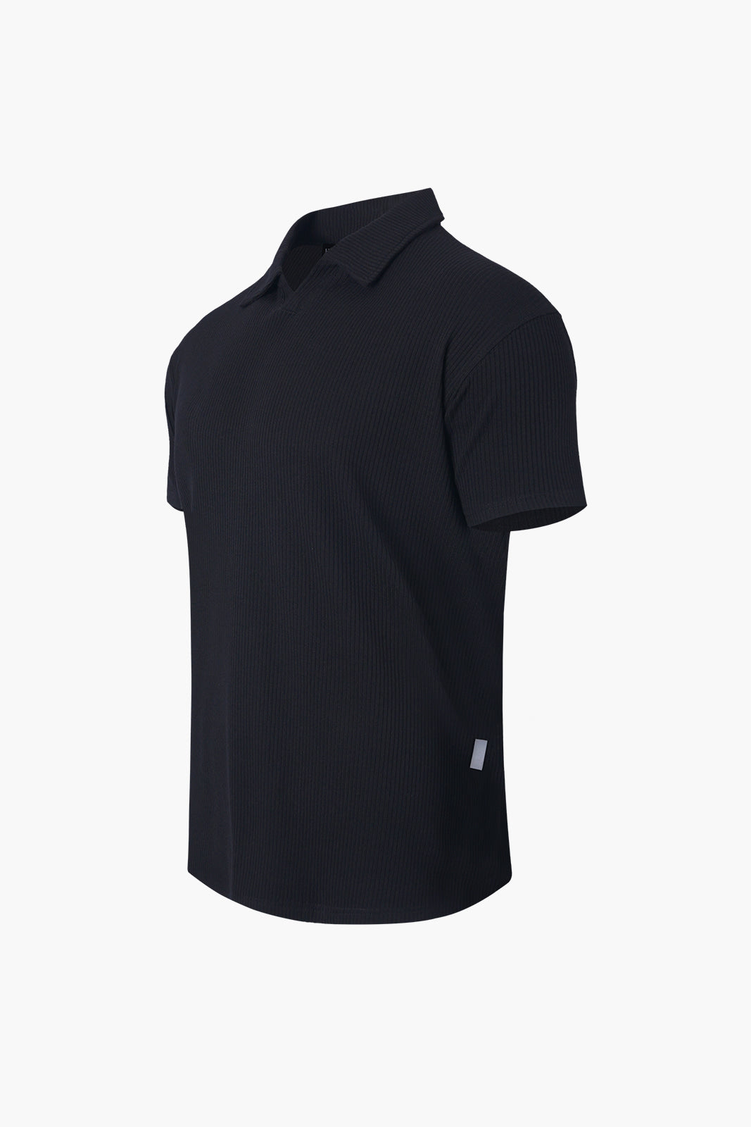 Ribbed Muscle Fit Pique Polo Shirt