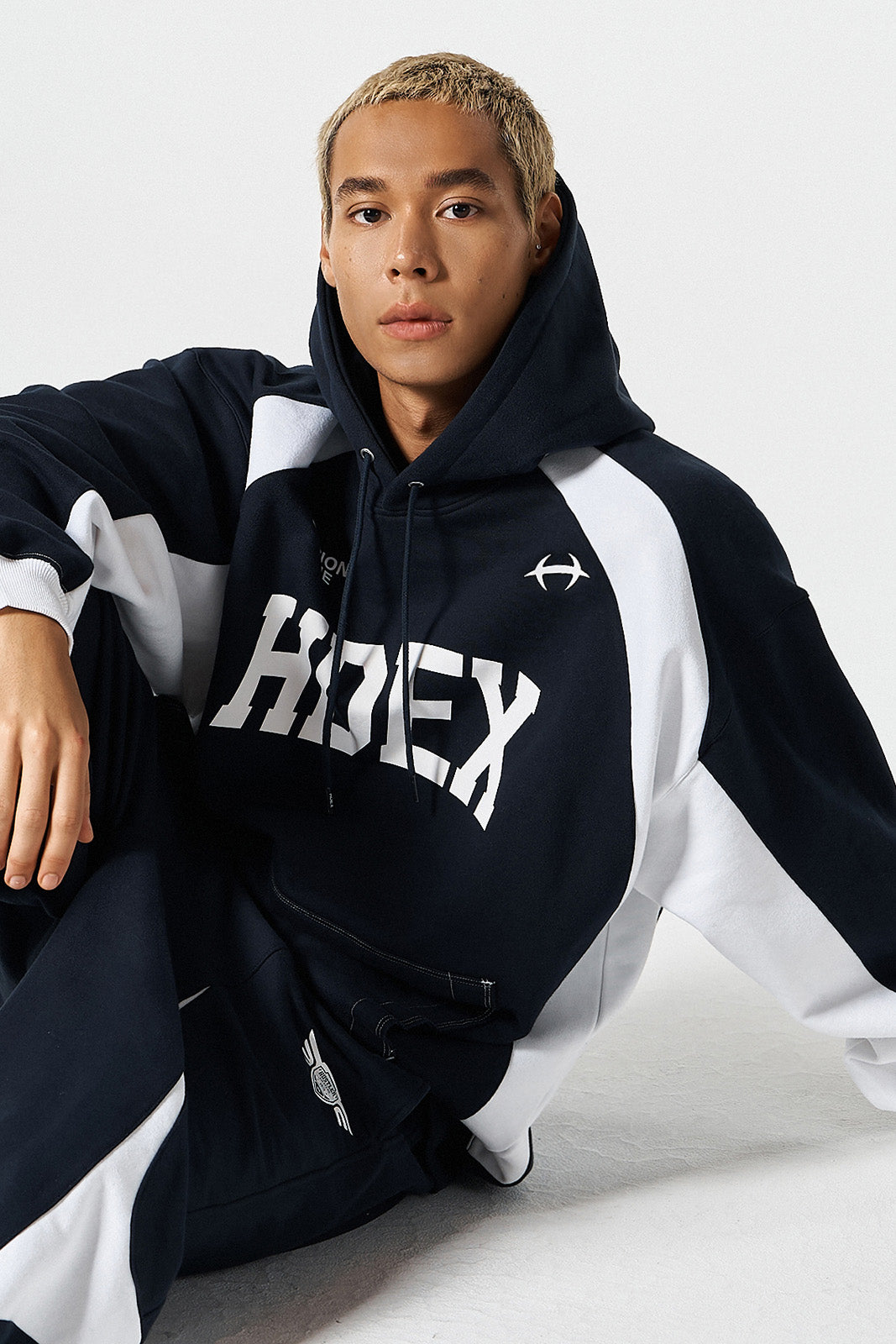 Side Color Block Hoodie