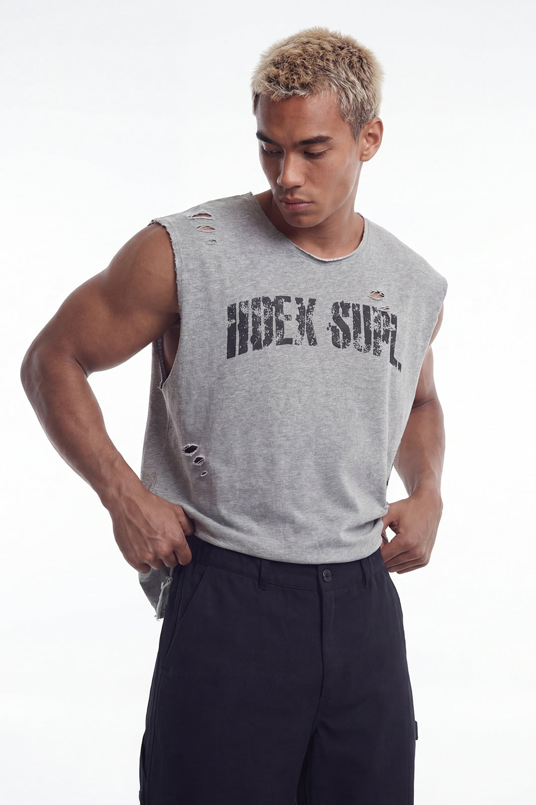 Number 8 Cut-Off Damage Sleeveless