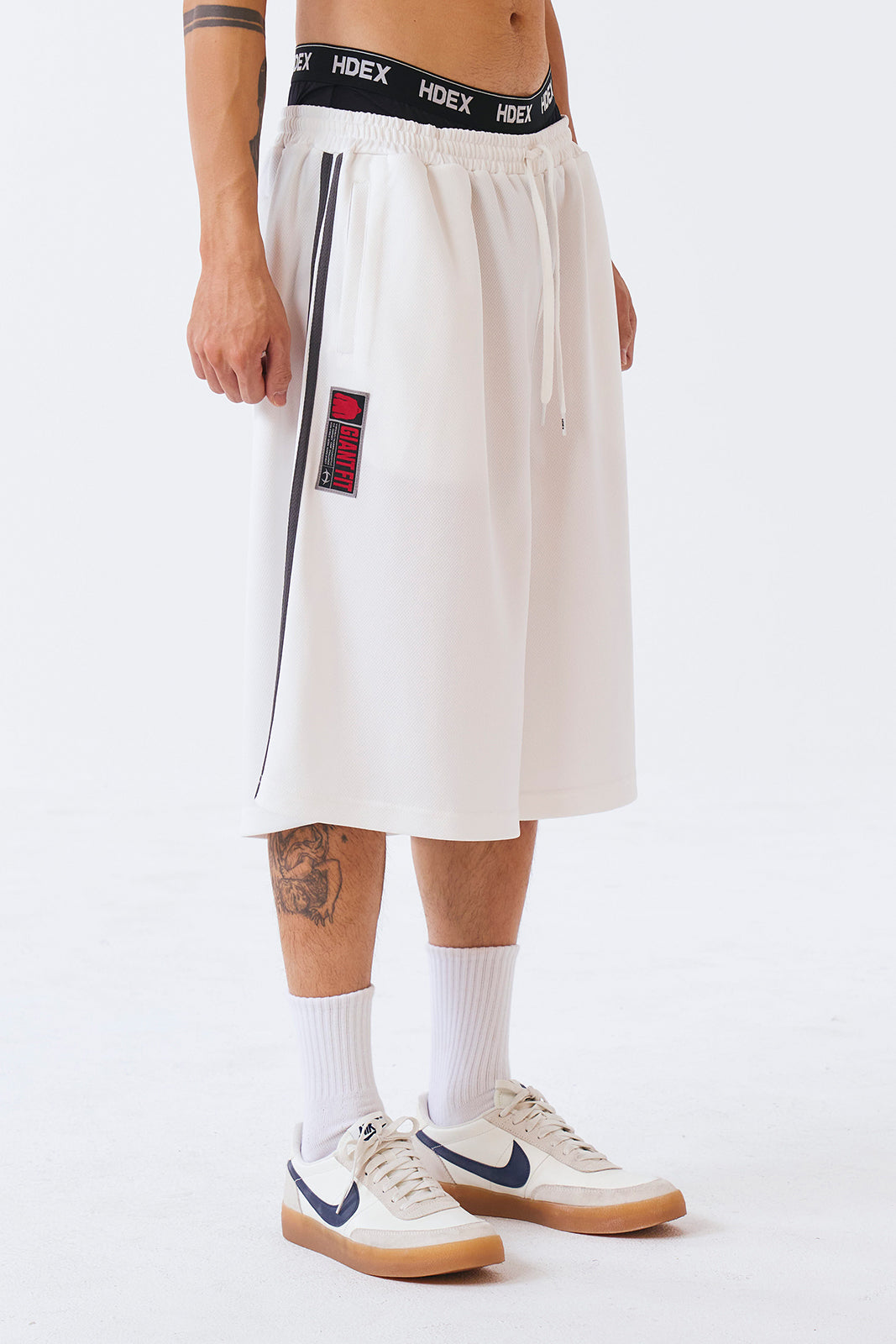 Giant Fit Mesh Bermuda Shorts