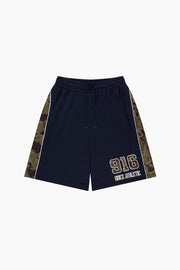 Camo Block Mesh Bermuda Shorts