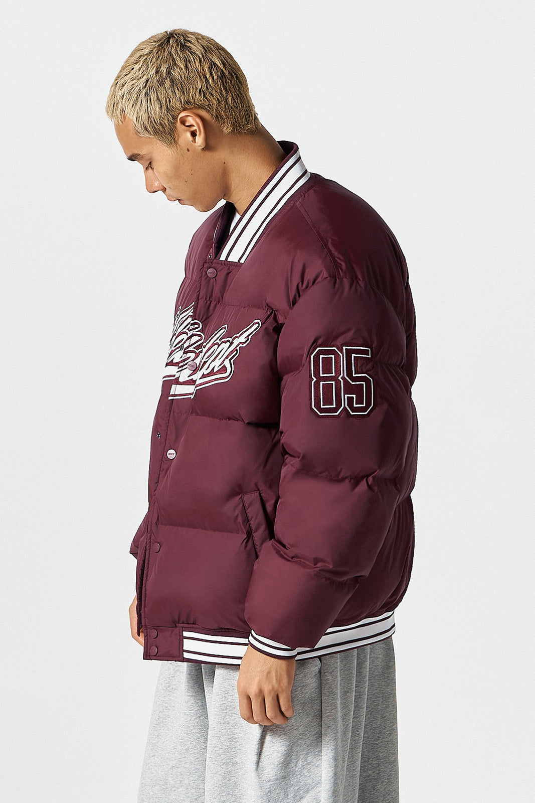 Padded Baseball Puffer Jacket