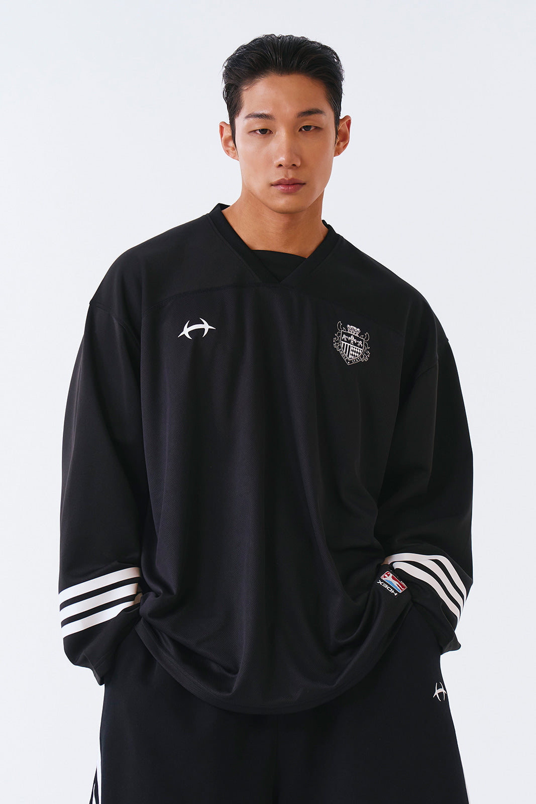 Mixed Mesh Rugby Long Sleeve
