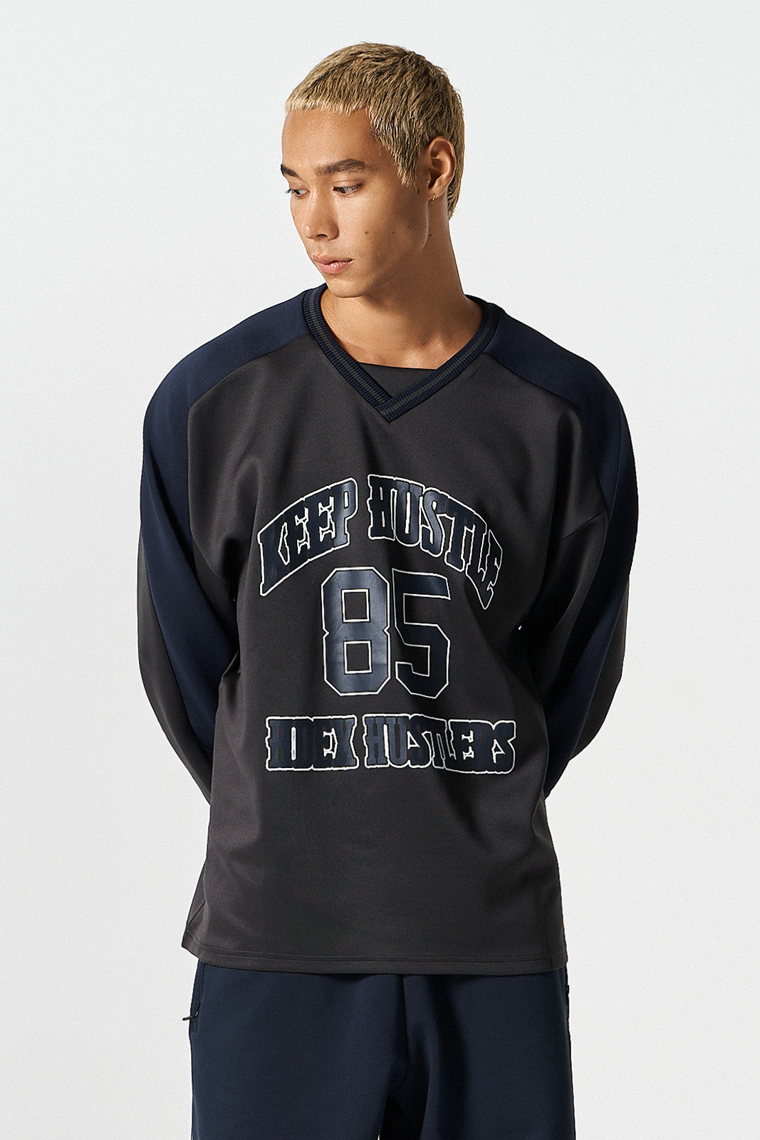 Color Block Jersey Long Sleeve