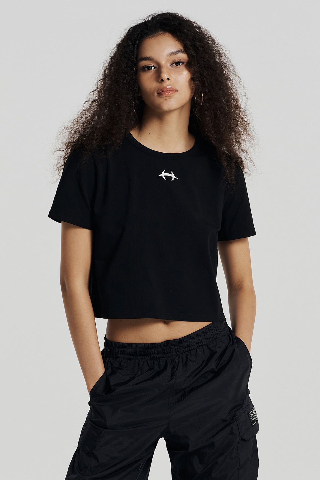 Women Inhence Symbol Crop Top