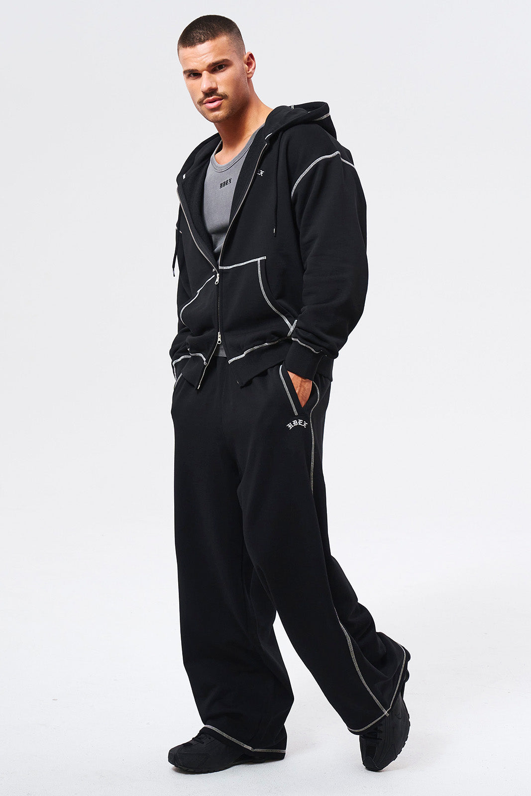 Contrast Sweat pants