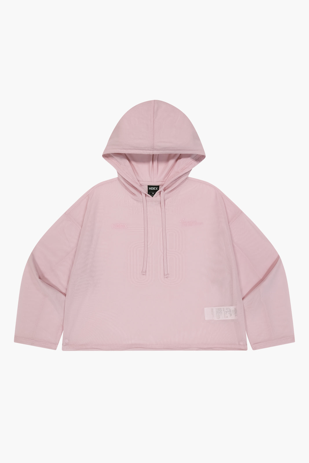 Women`s Mesh Cover up Crop Hoodie
