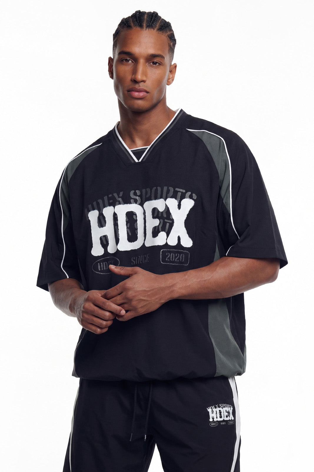 Reverse Double Layer Half Jersey Short Sleeve