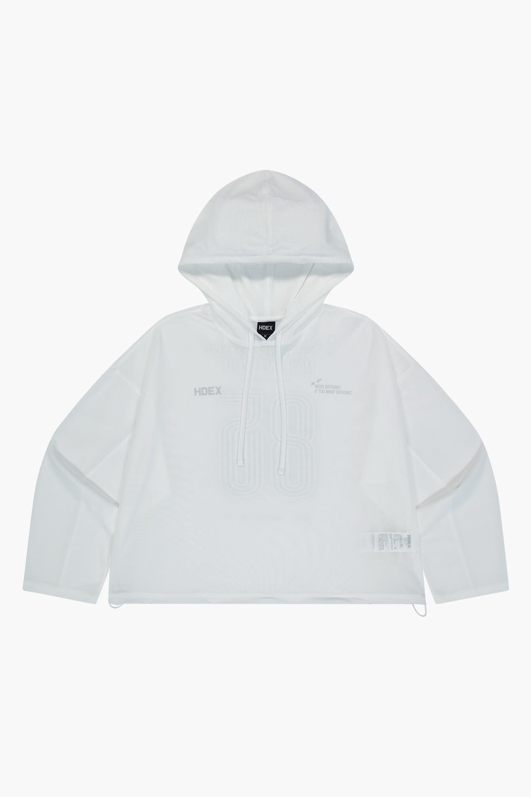 Women`s Mesh Cover up Crop Hoodie