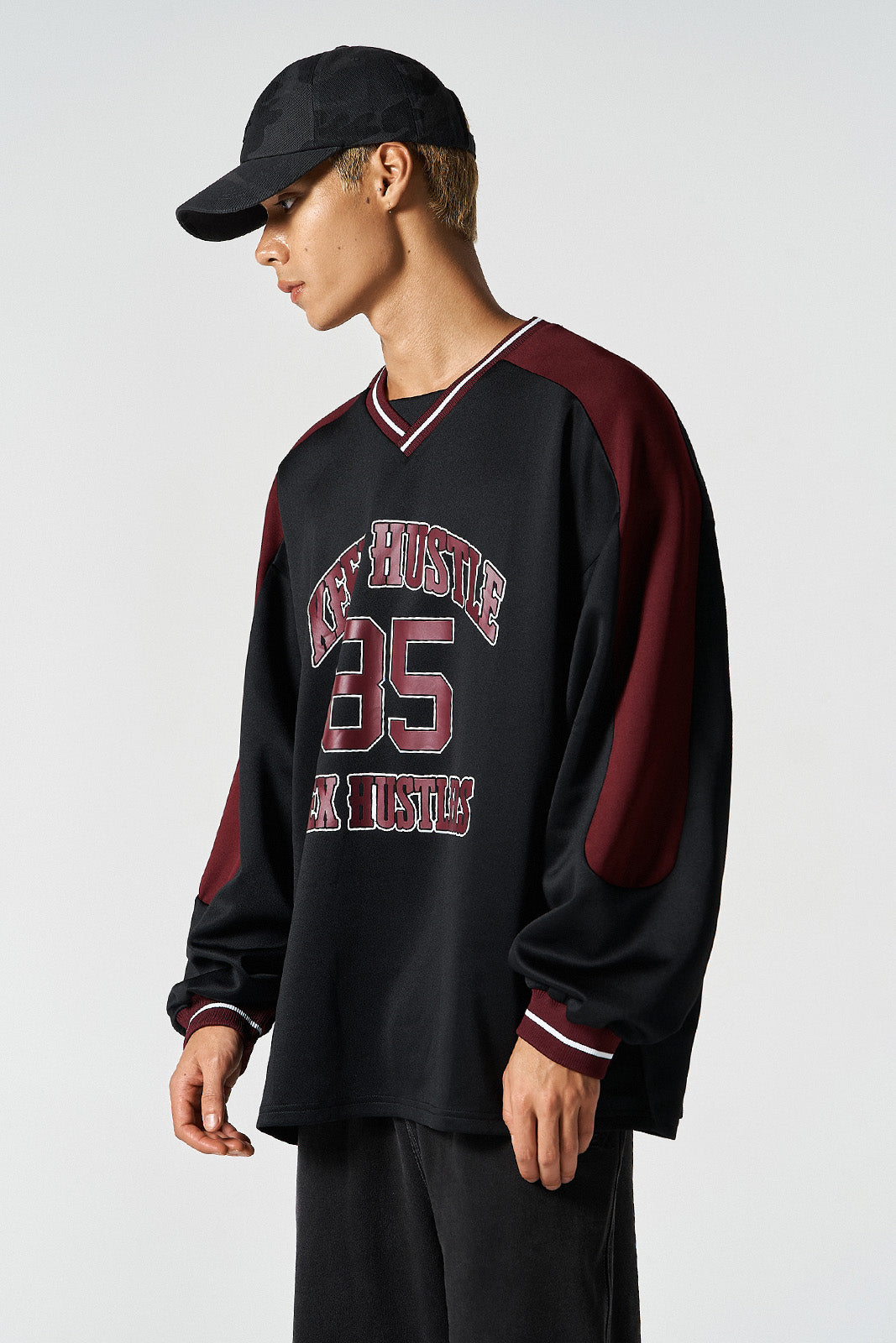 Color Block Jersey Long Sleeve