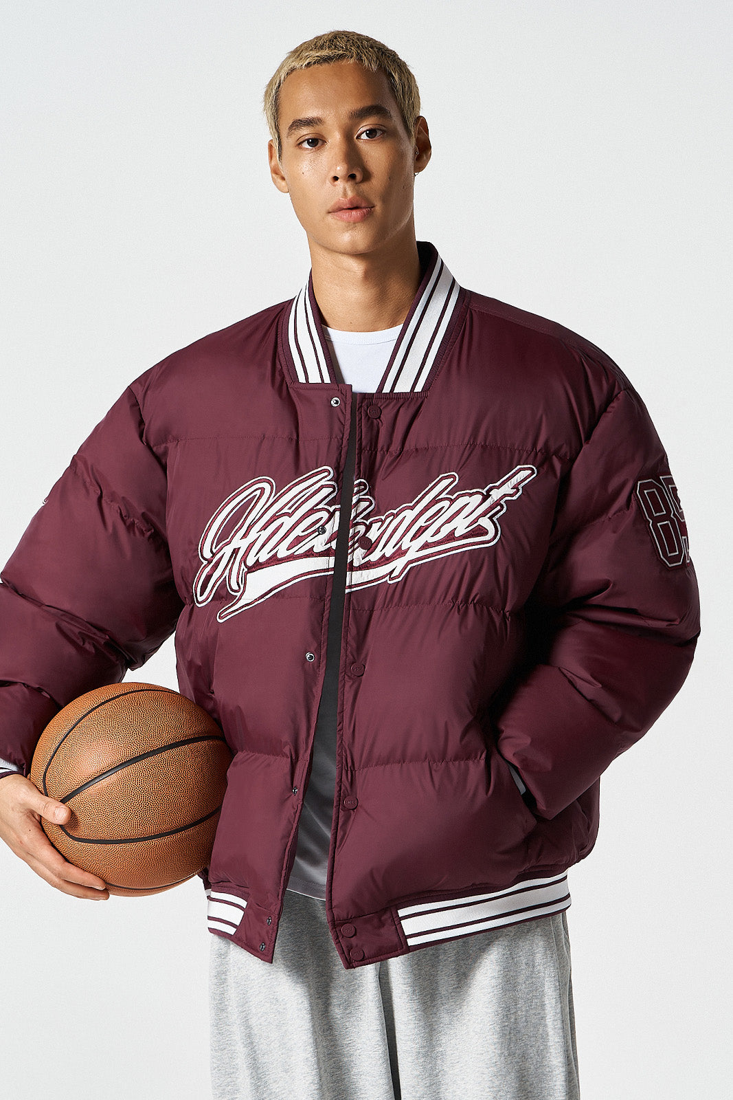 Padded Baseball Puffer Jacket