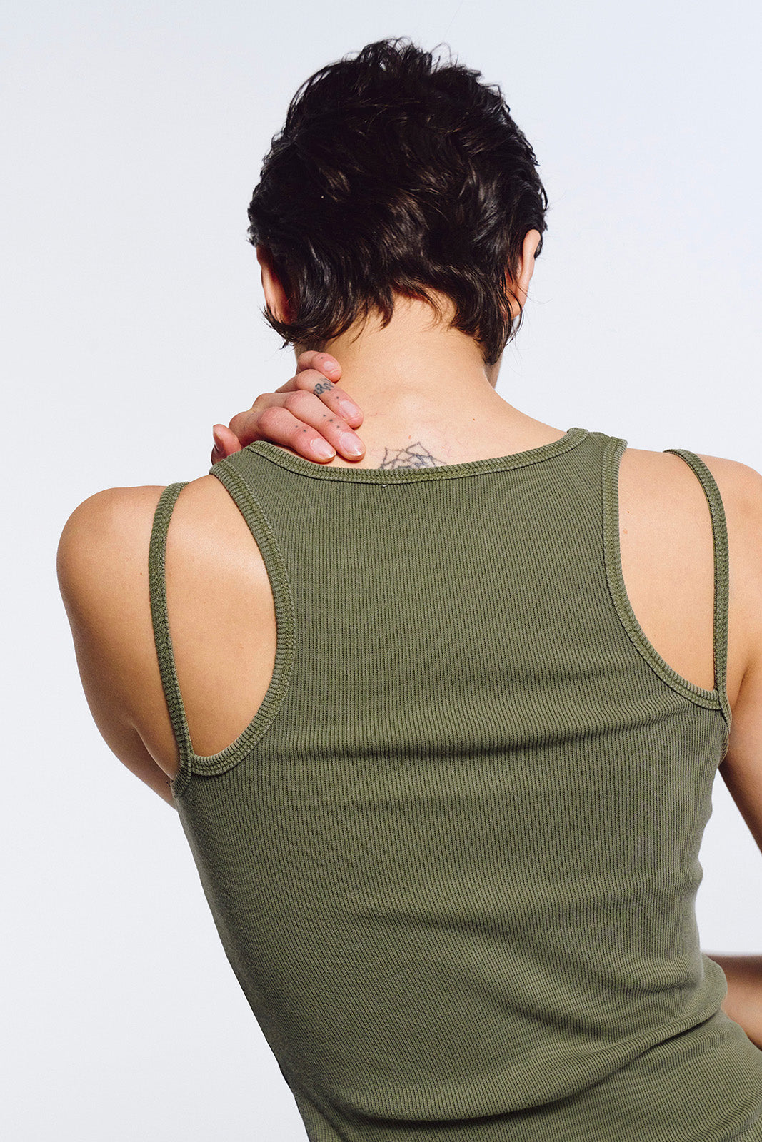 Women`s Pigment Double Layer Tank Top