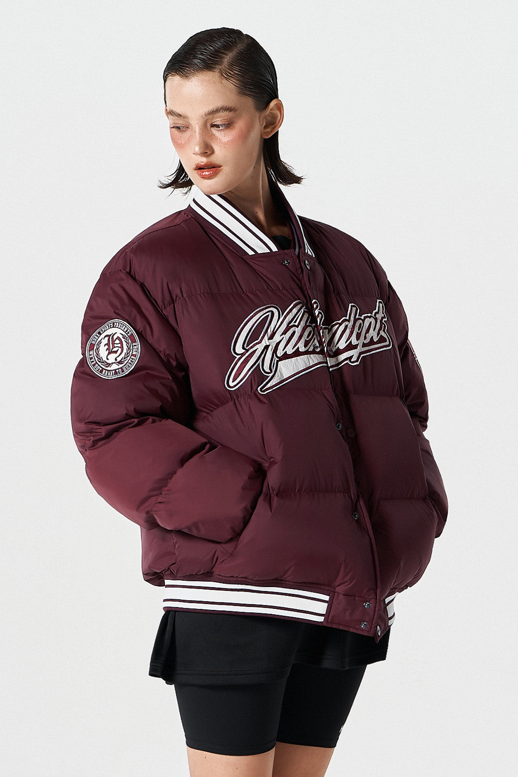 Padded Baseball Puffer Jacket