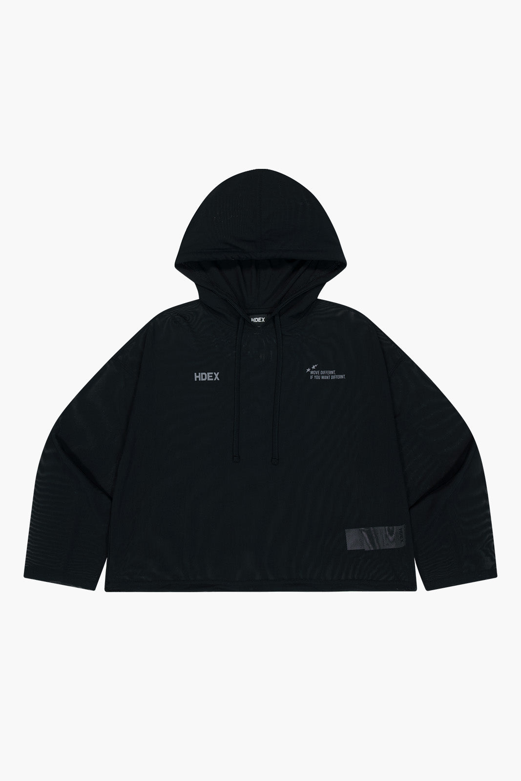 Women`s Mesh Cover up Crop Hoodie