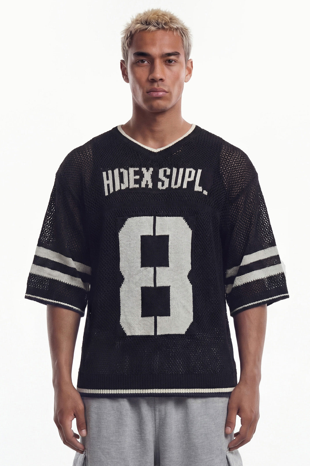 Number 8 Fishnet Rugby Knit