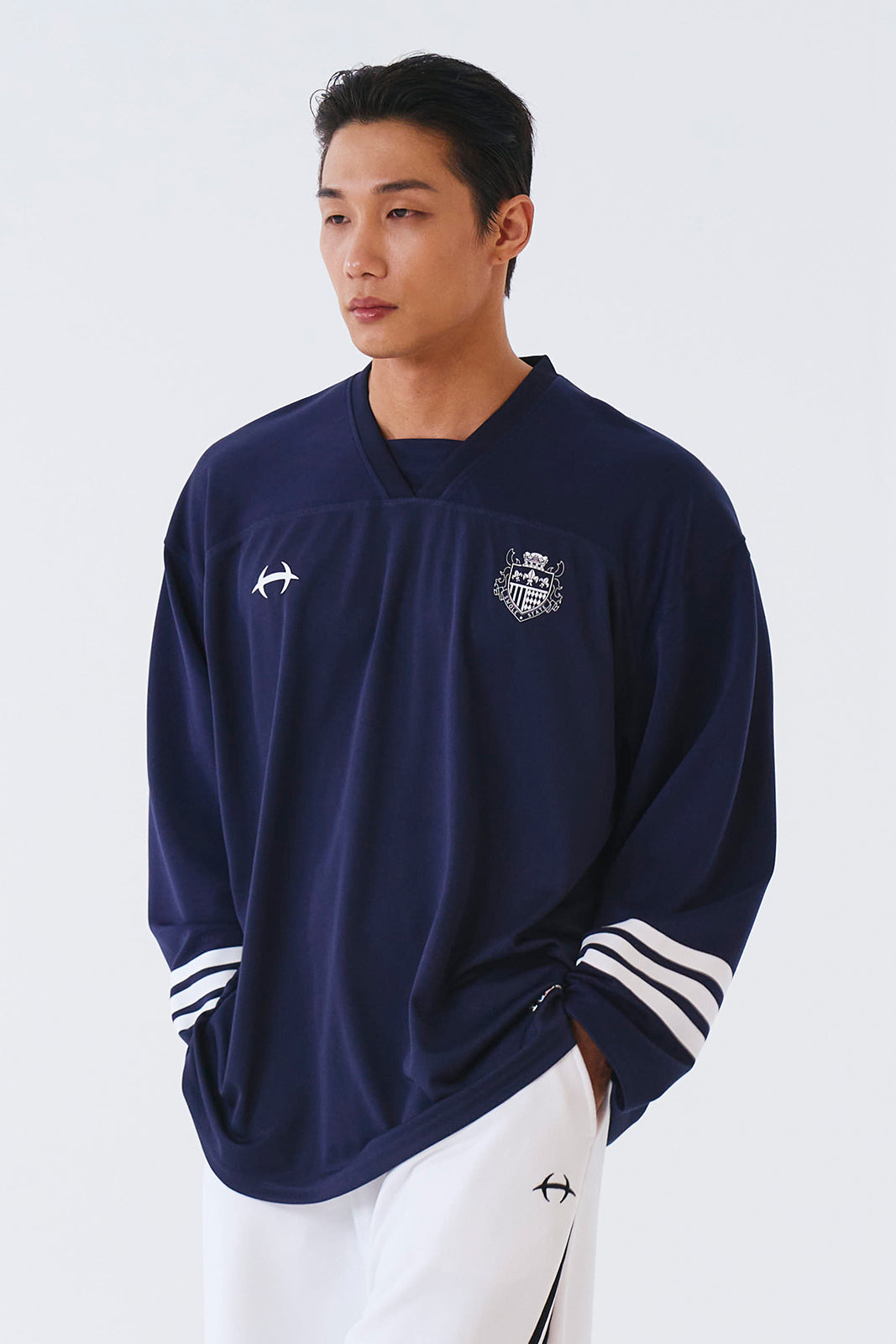 Mixed Mesh Rugby Long Sleeve