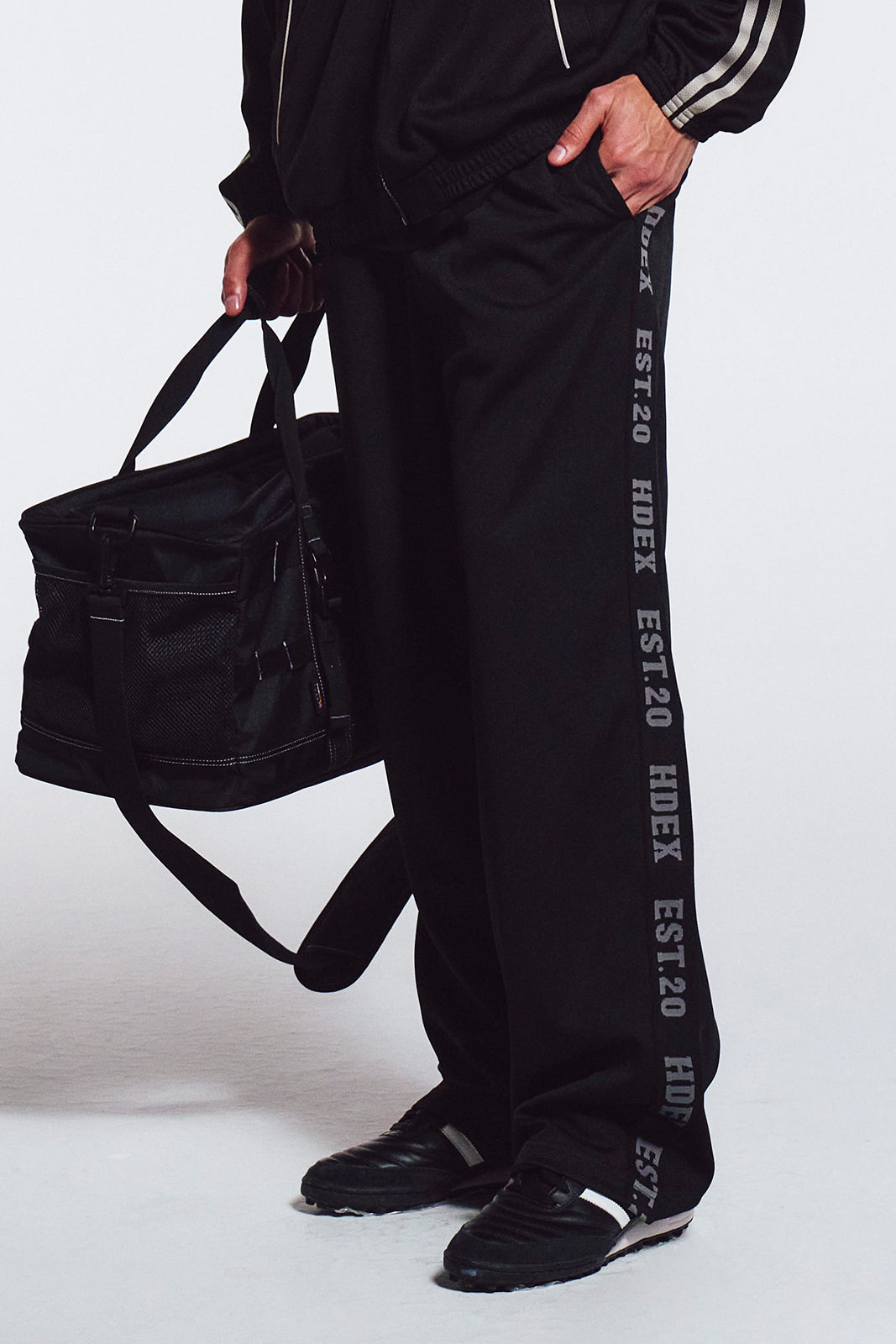 Tape Mesh Wide Pants