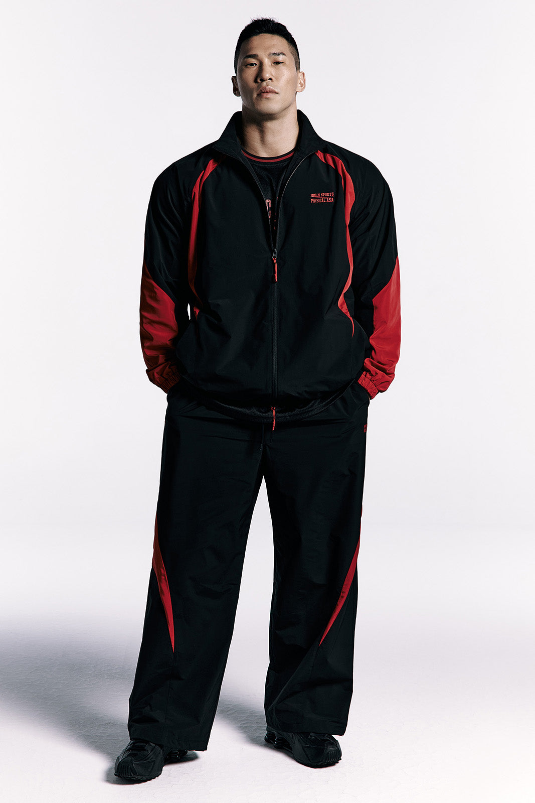 [HDEX X PHYSICAL: ASIA]  Color Block Jacket -Black