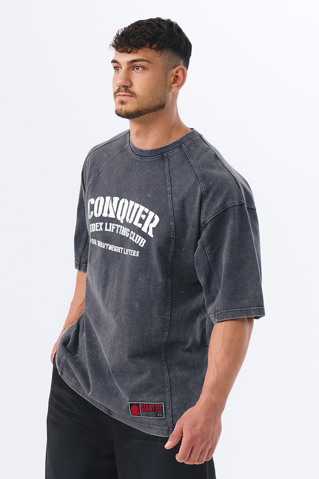 Faded Washing Conquer Short Sleeve