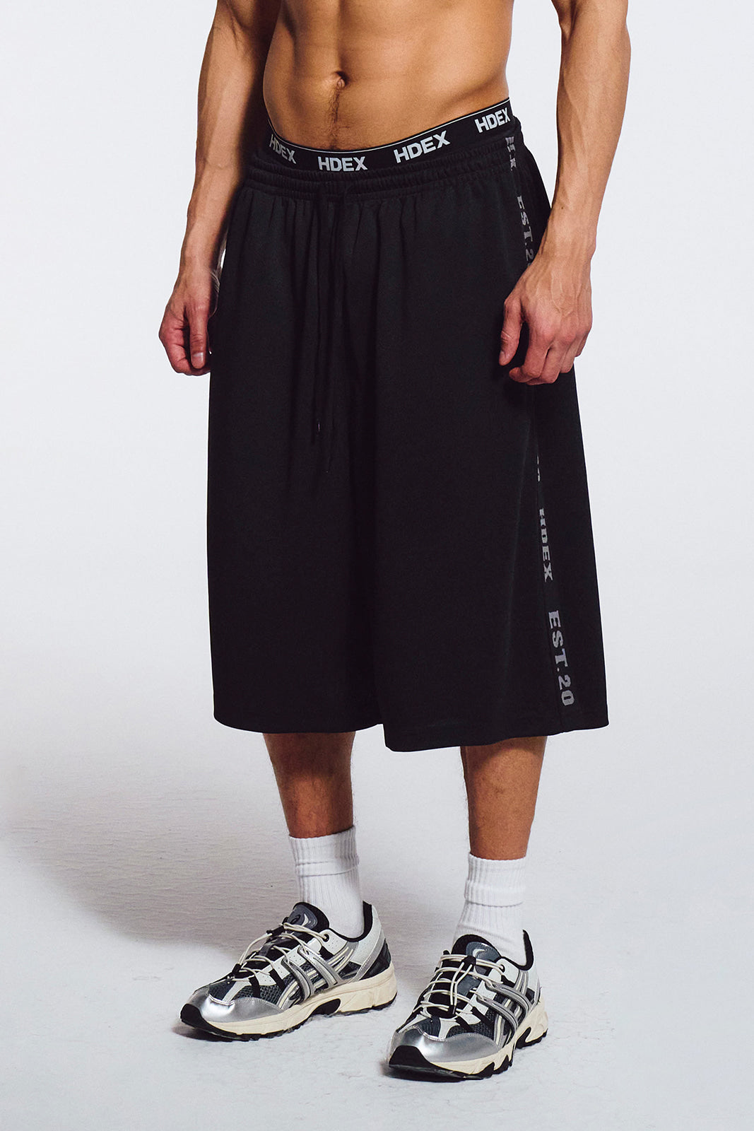 Tape Mesh Bermuda Shorts