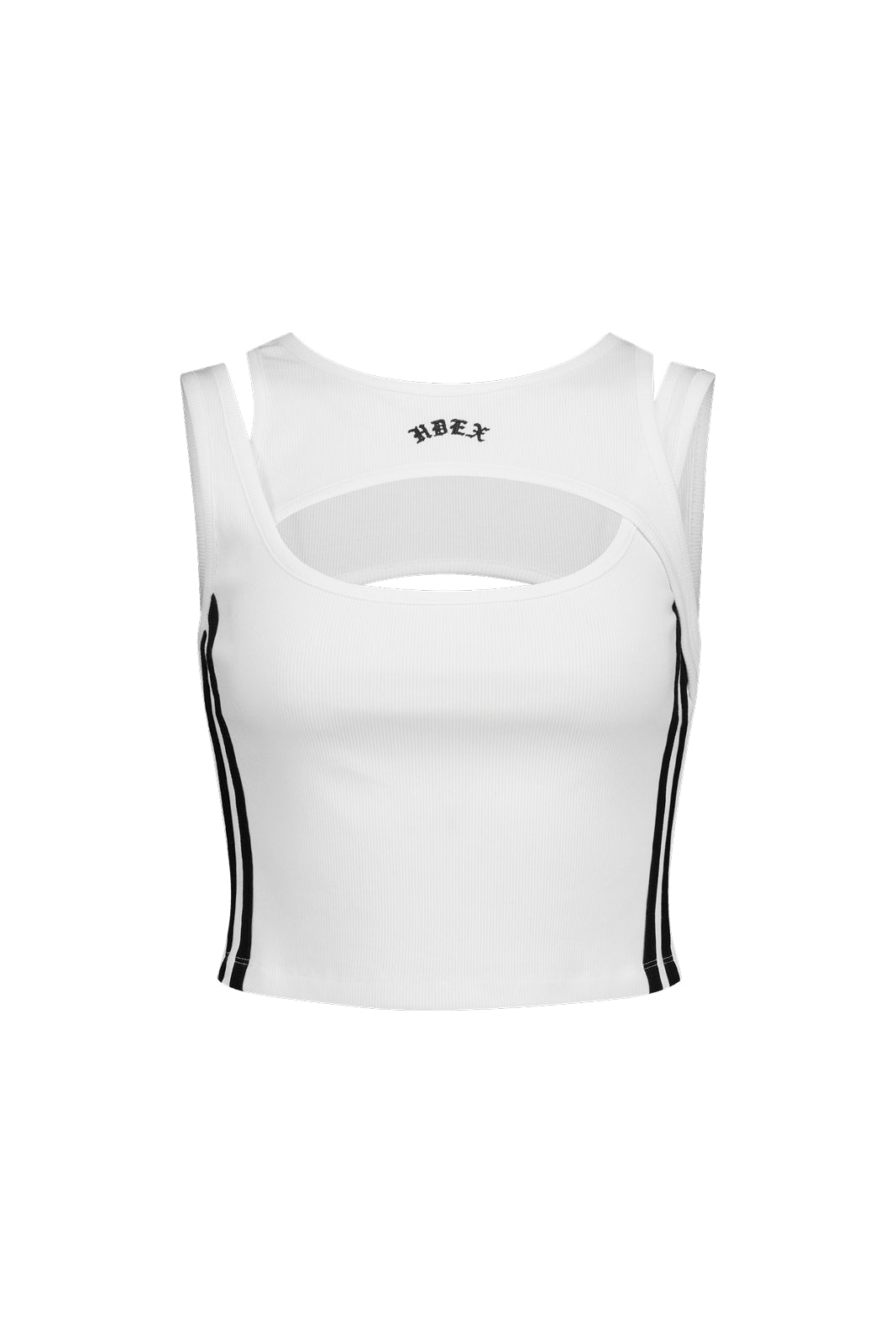 Cut-Out Track Crop Tank Top