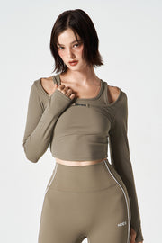 Womens Supple Layered Long Sleeve
