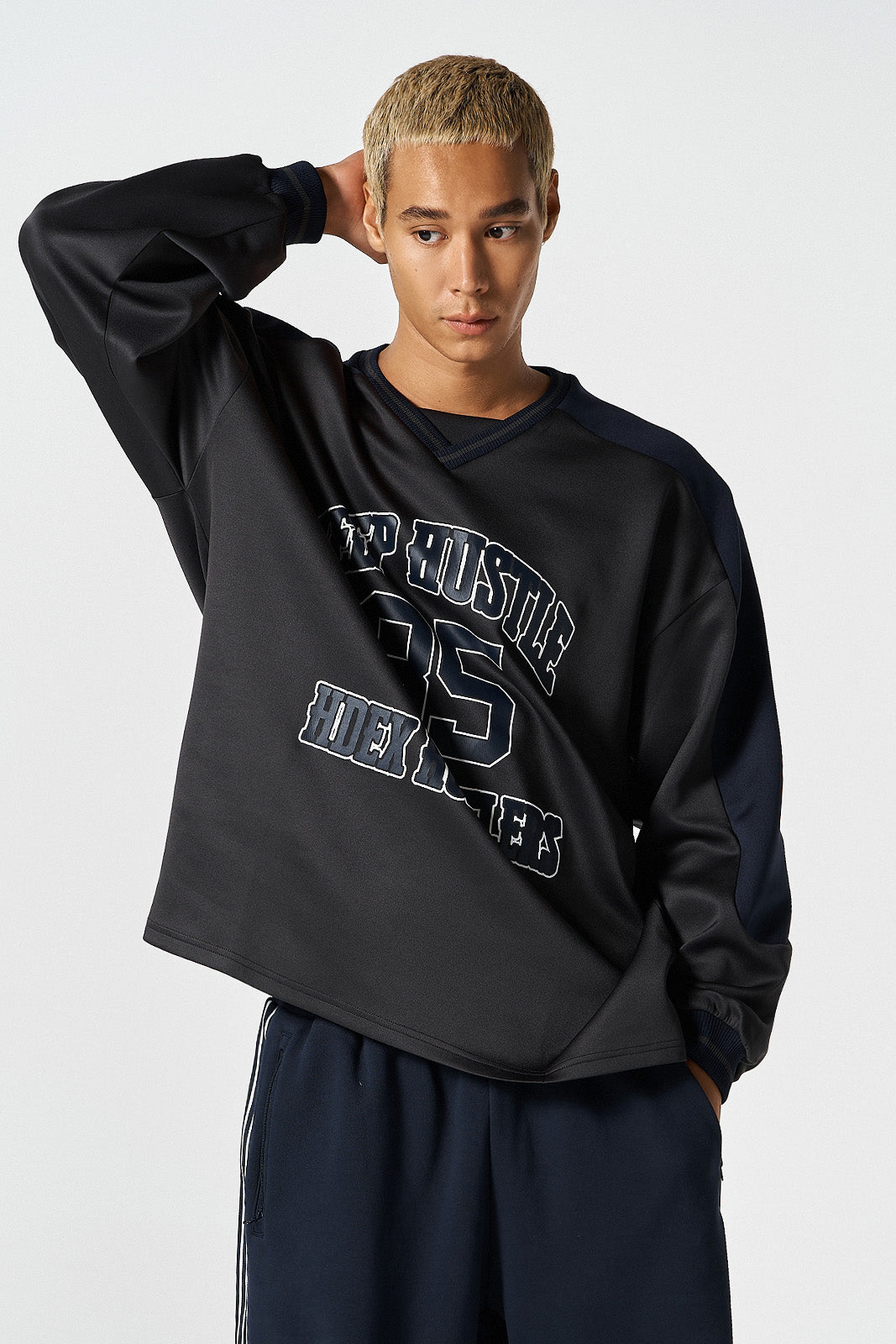 Color Block Jersey Long Sleeve