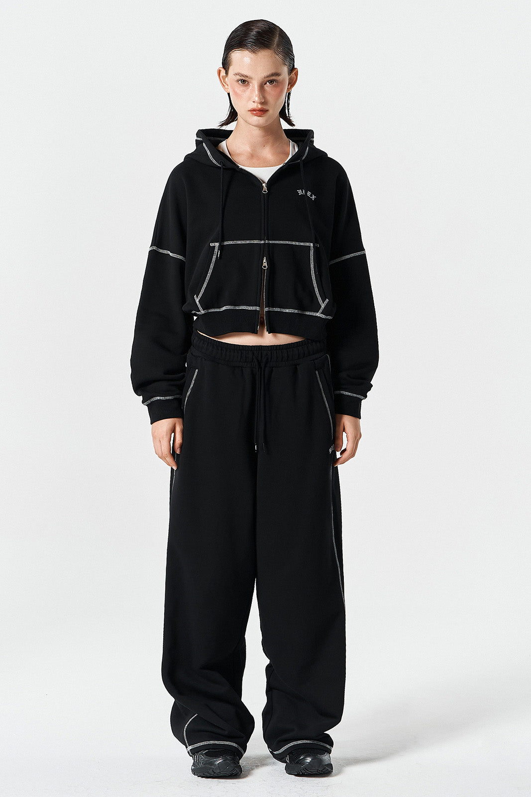 Contrast Sweat pants