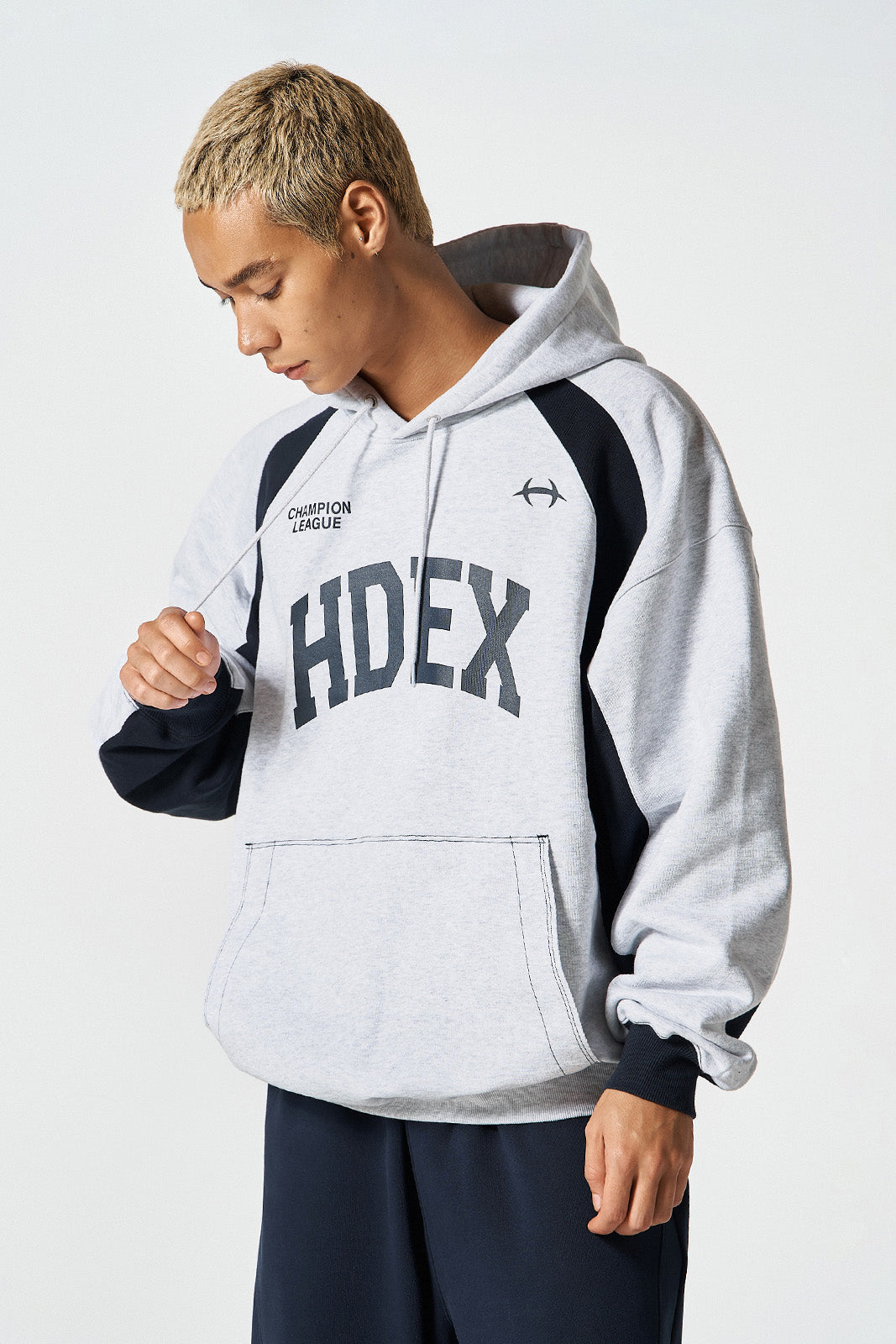 Side Color Block Hoodie