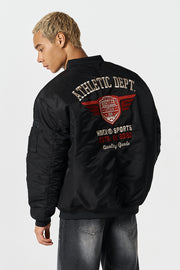 Winged Logo Bomber Jacket