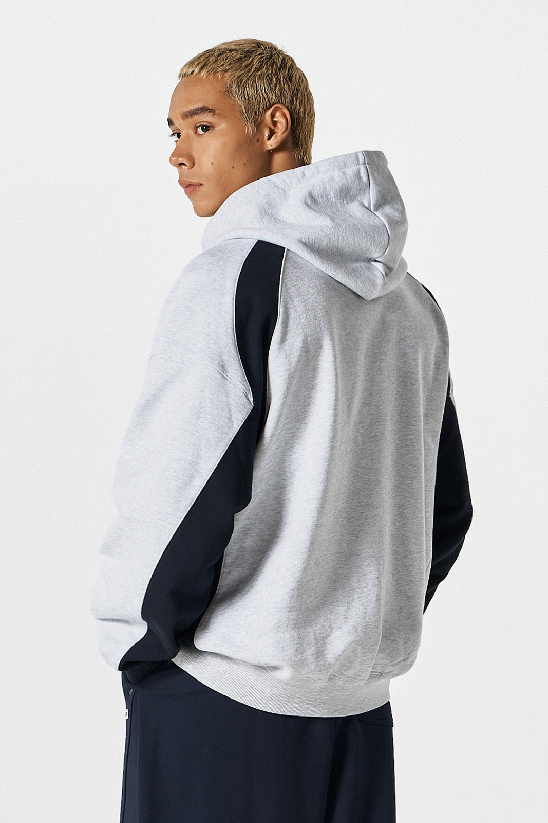 Side Color Block Hoodie