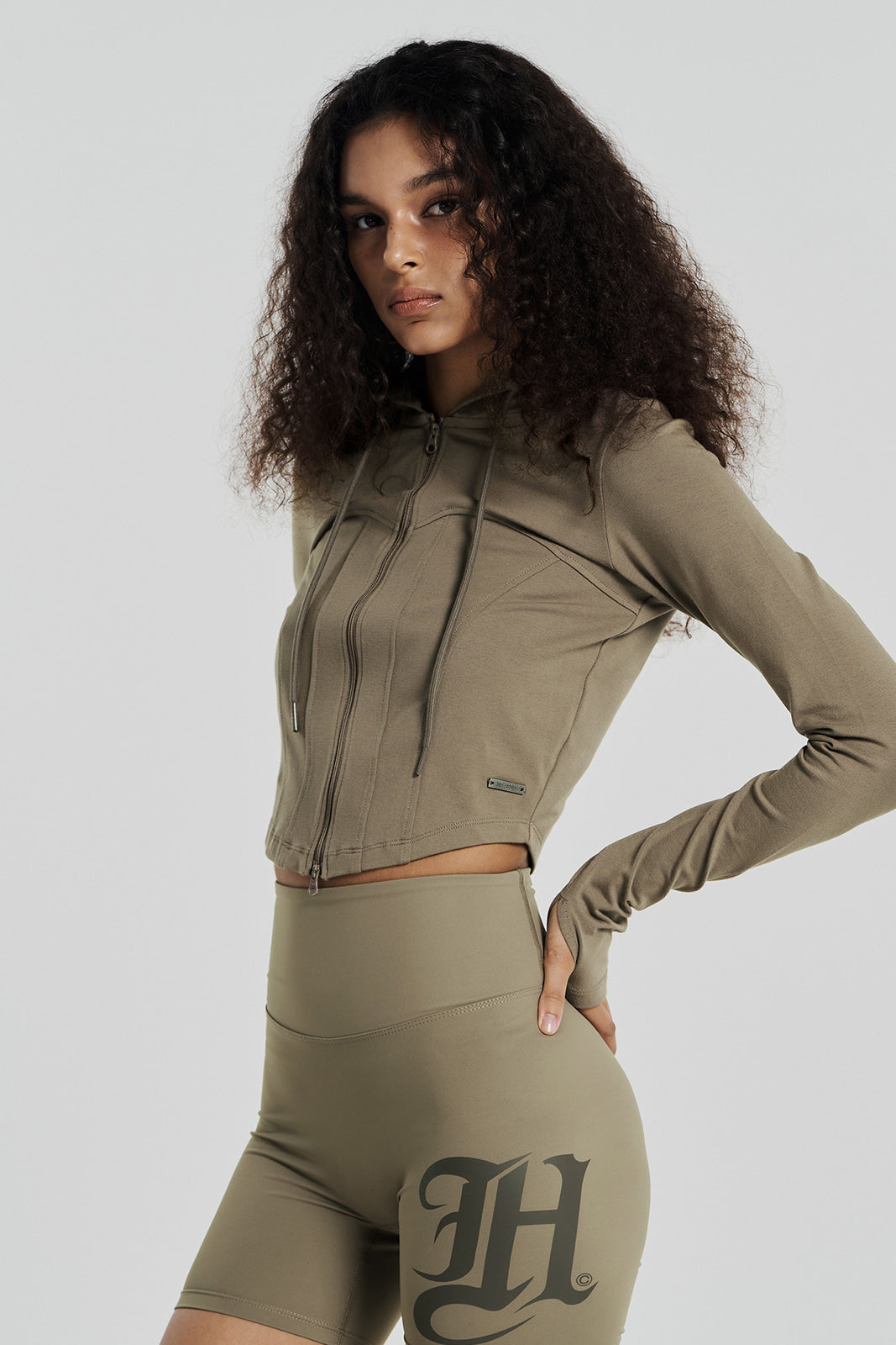 Womens Soft Heartline Zip-up Hoodie