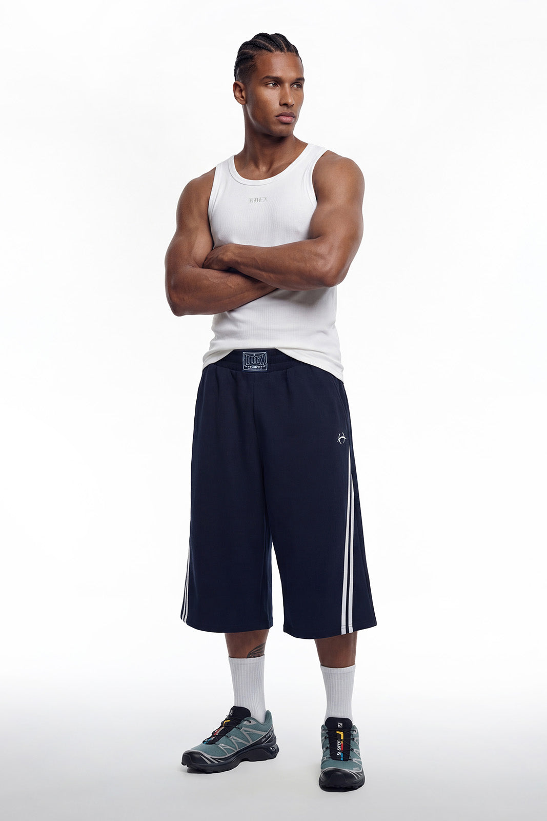 Solid Bermuda Shorts