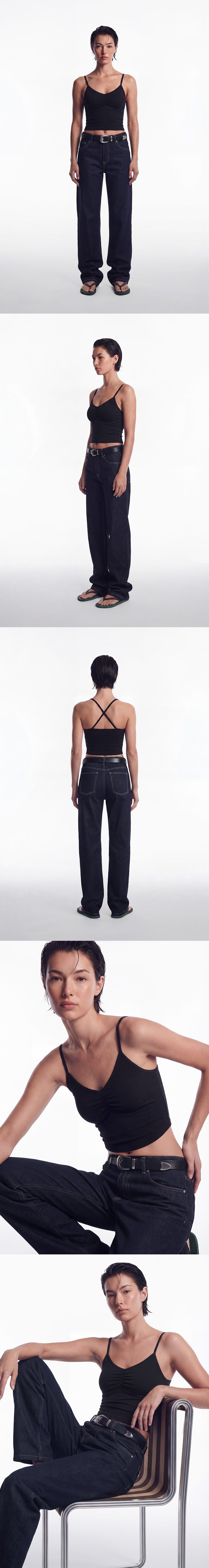 Soft Skin Shirring Bra Top