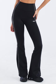 Women`s Support Piping Bootcut Leggings