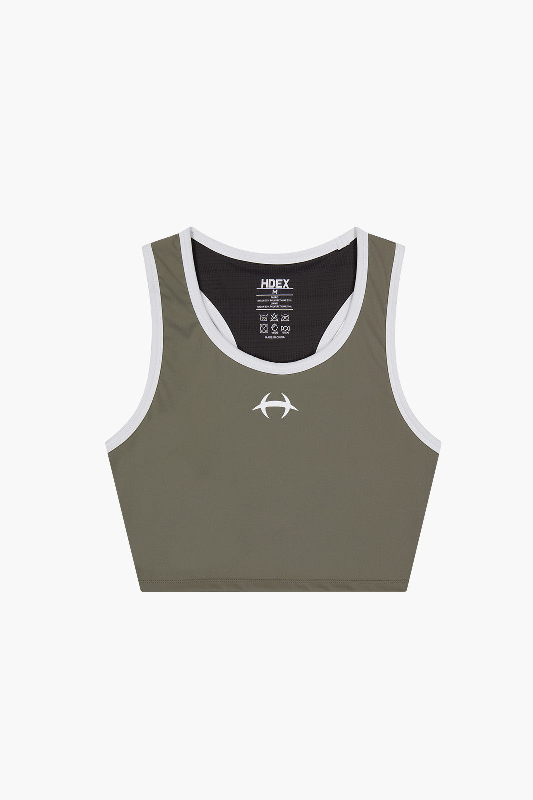 Women`s Daily Symbol Contrast Bra Top