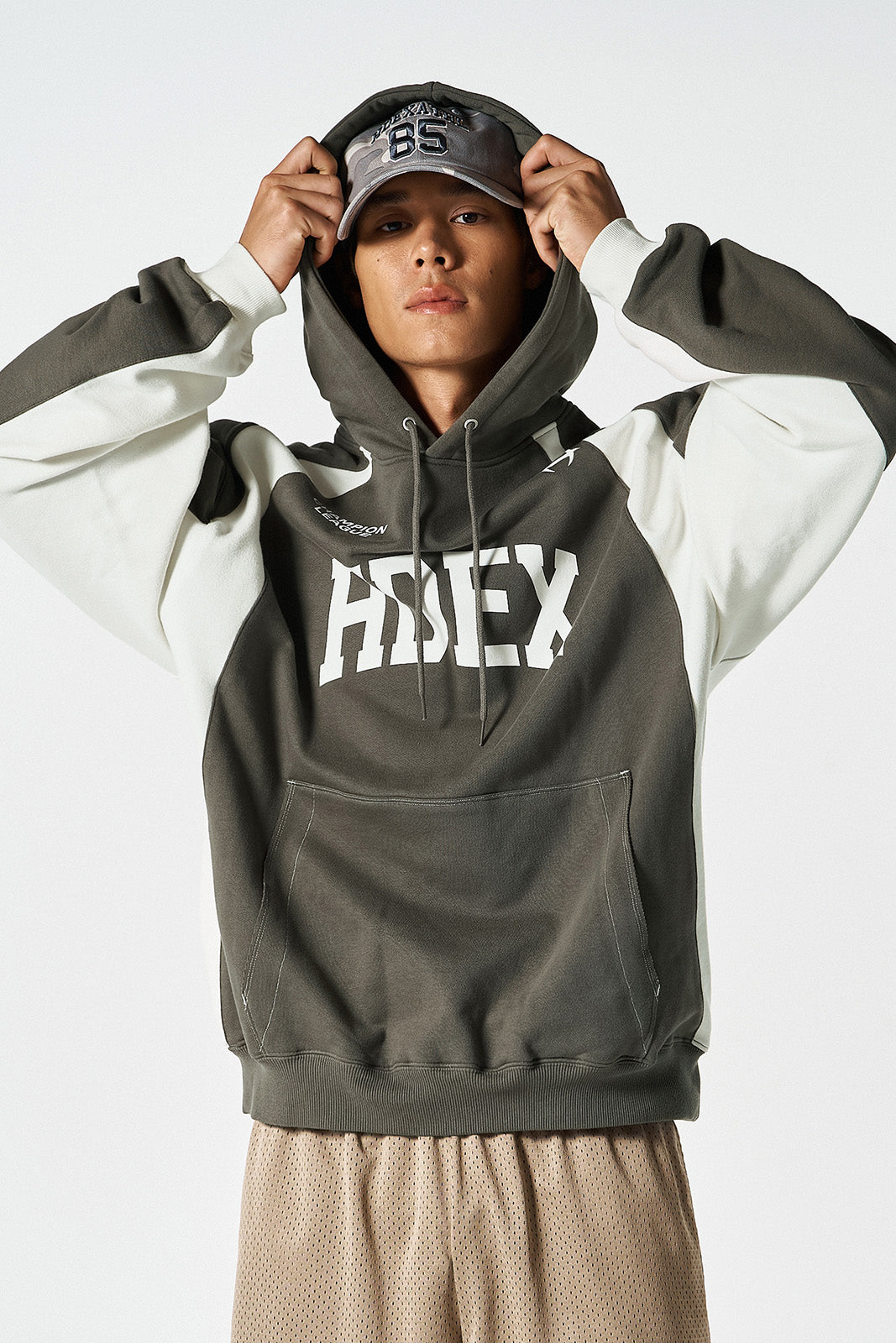 Side Color Block Hoodie