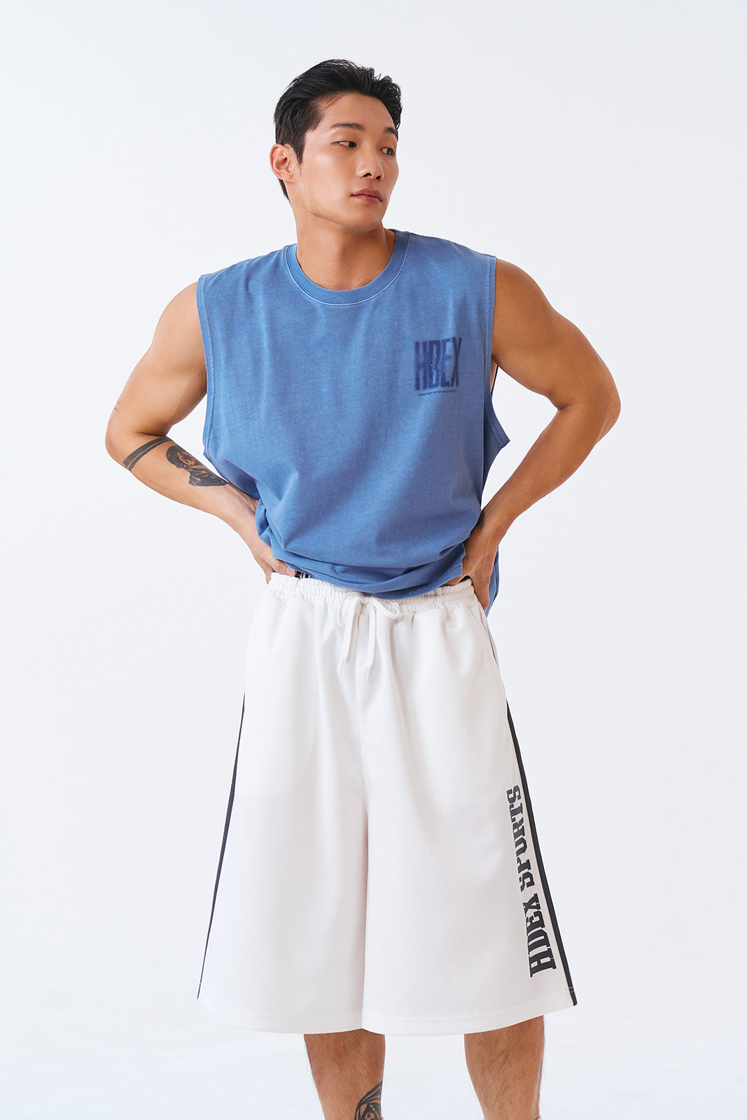 Giant Fit Mesh Bermuda Shorts