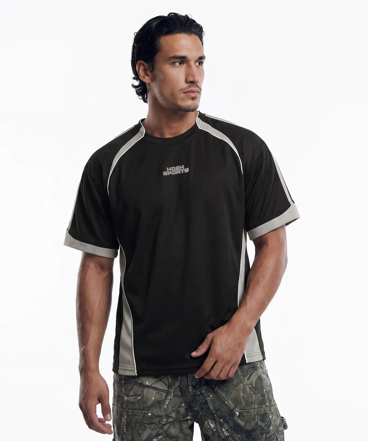 Wave Color Block Short Sleeve