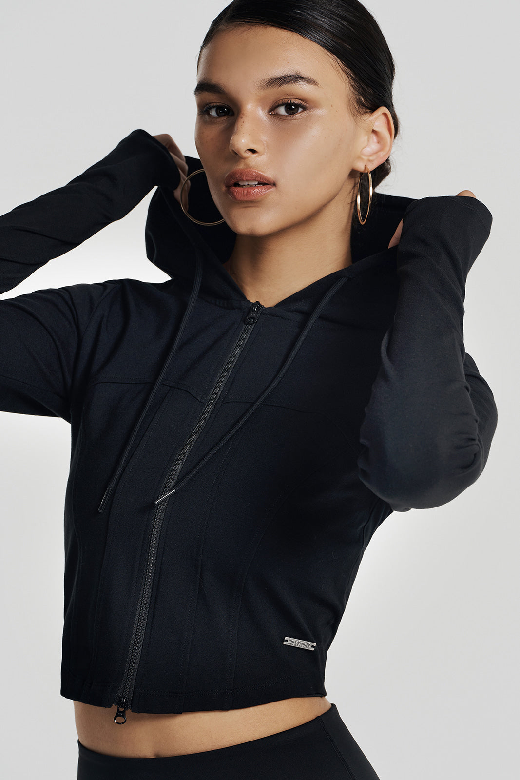 Womens Soft Heartline Zip-up Hoodie