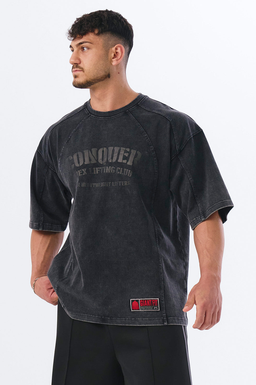 Faded Washing Conquer Short Sleeve