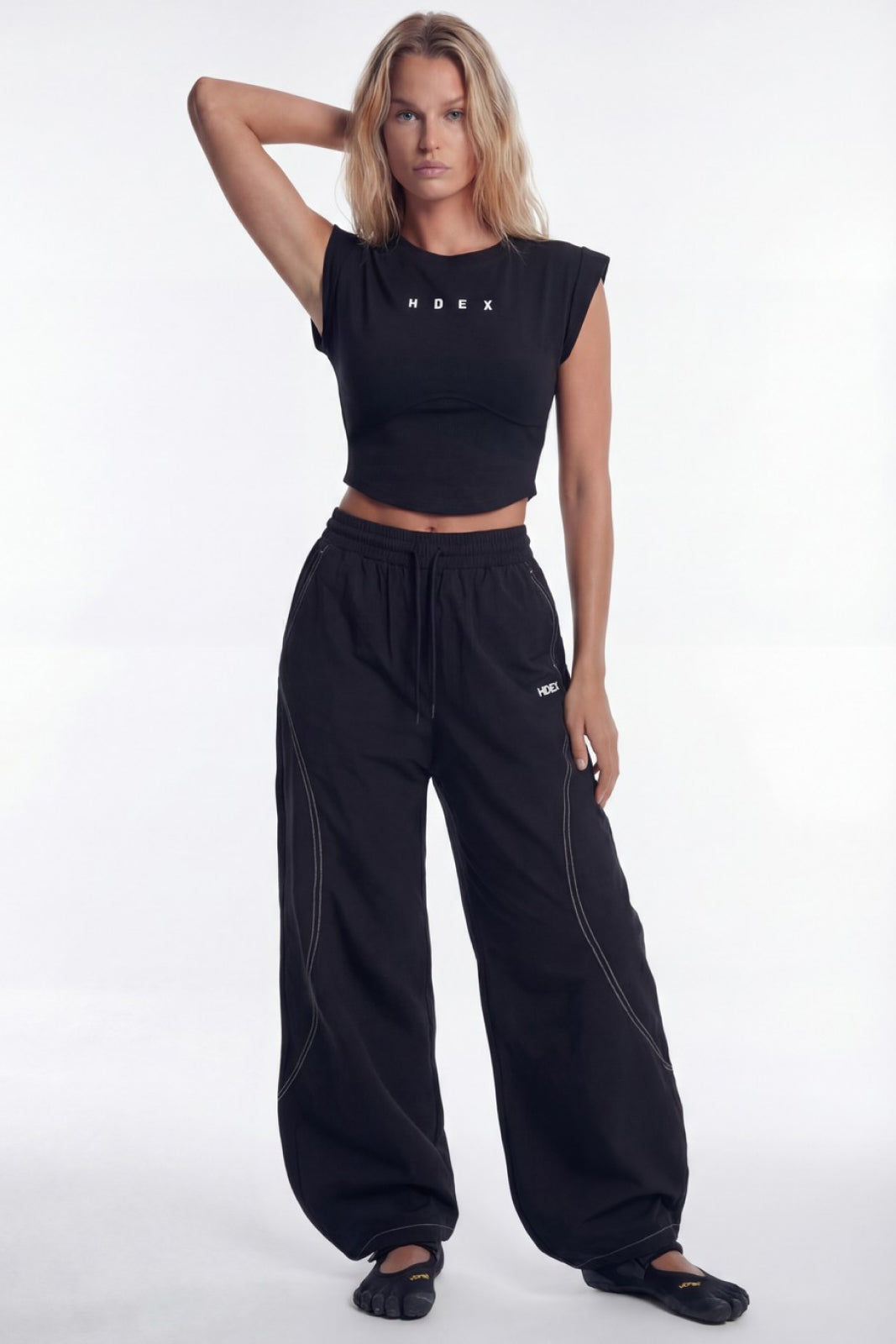 Stitch Curved Nylon Span Pants W