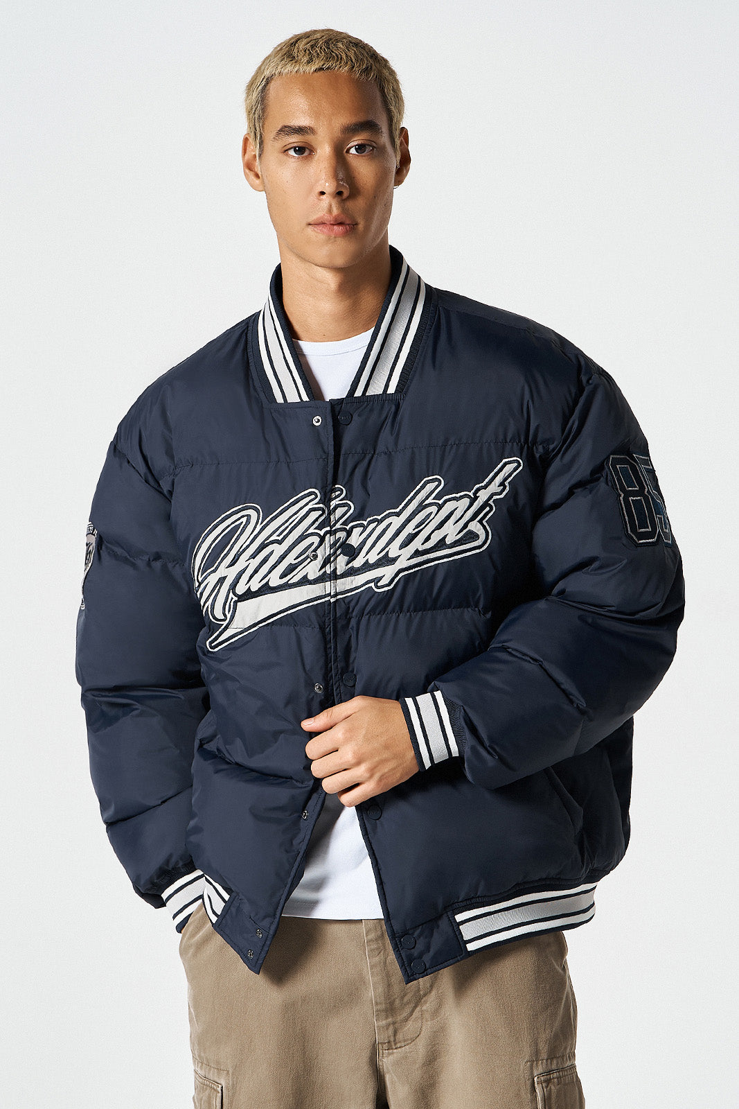 Padded Baseball Puffer Jacket