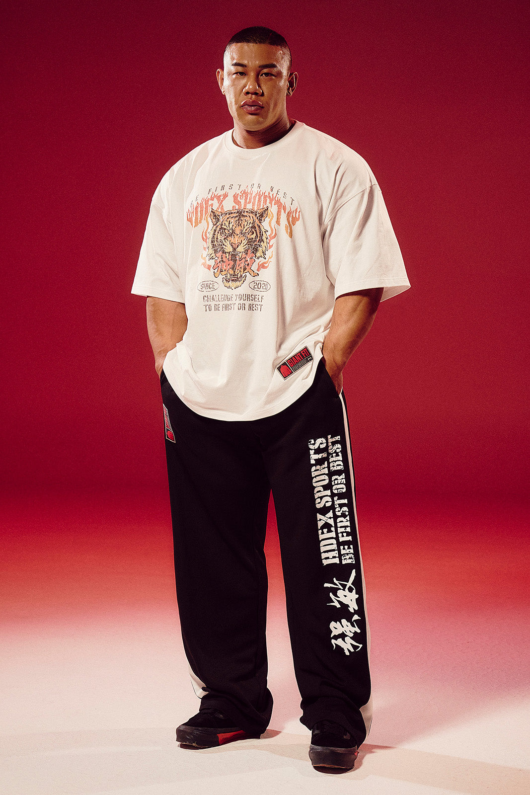 Strong Dexter Giant Fit Mesh Wide Pants